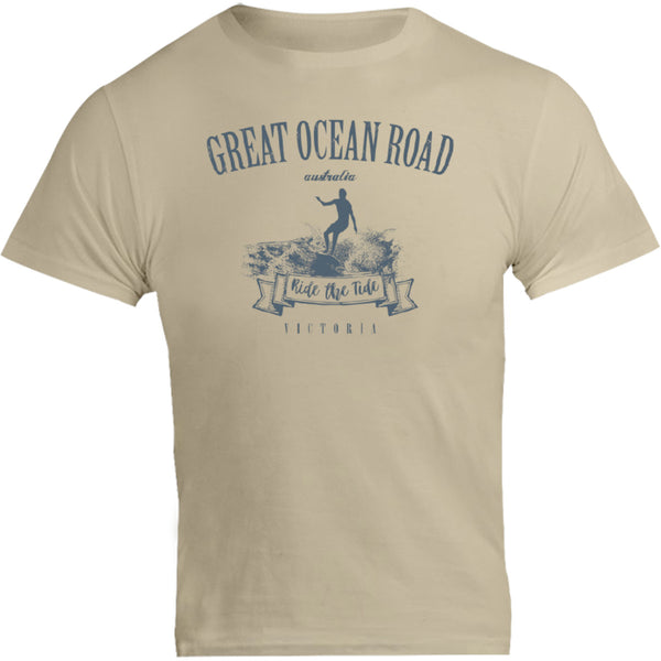 Great Ocean Road Vintage mono - Unisex Tee - Graphic Tees Australia