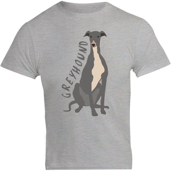 Greyhound Cartoon - Unisex Tee - Graphic Tees Australia