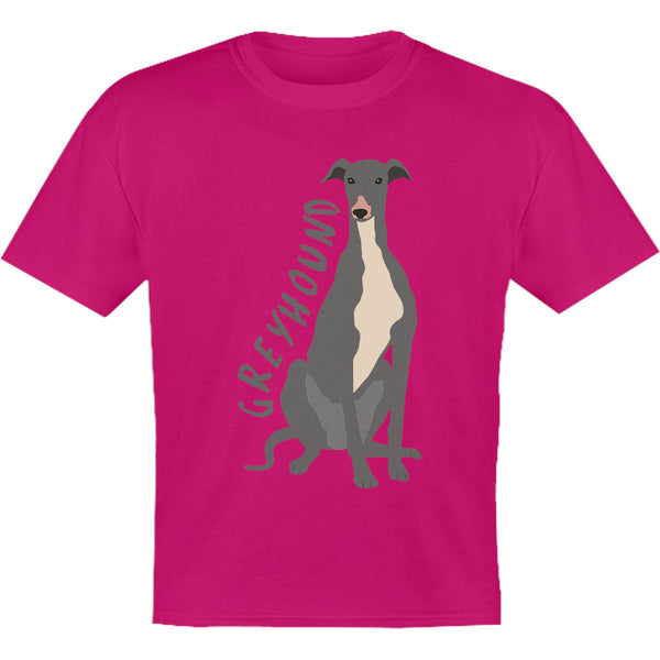 Greyhound Cartoon - Youth & Infant Tee - Graphic Tees Australia