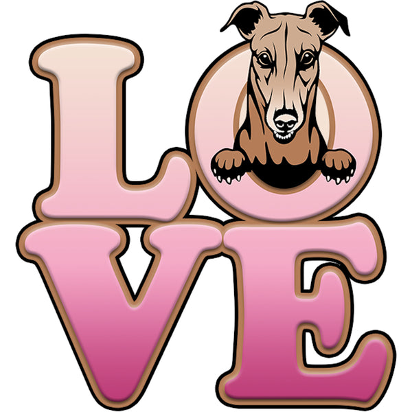 Greyhound Love - Ladies Slim Fit Tee - Graphic Tees Australia