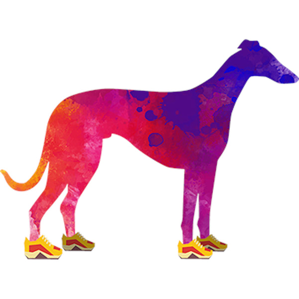 Greyhound In Running Shoes - Unisex Tee - Graphic Tees Australia