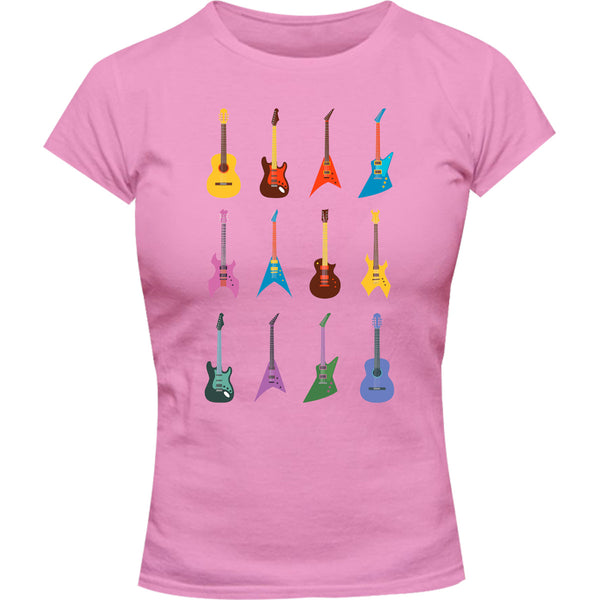 Guitars - Ladies Slim Fit Tee
