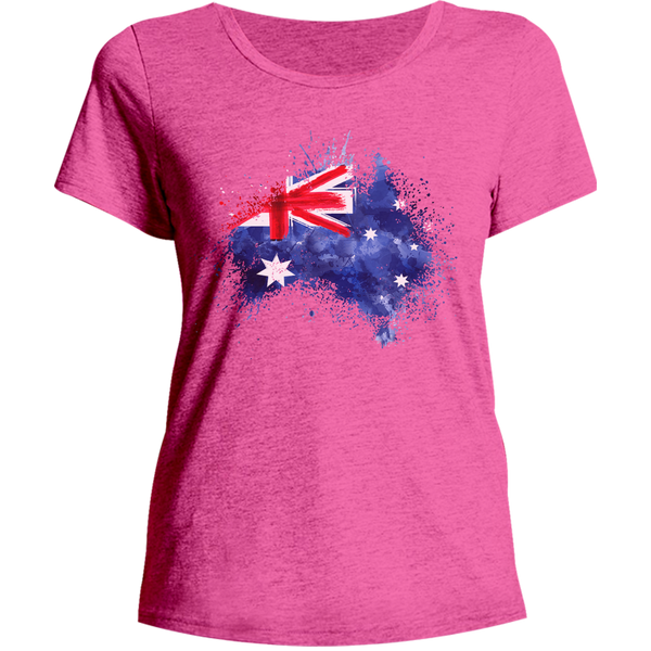 Watercolour Australia - Ladies Relaxed Fit Tee