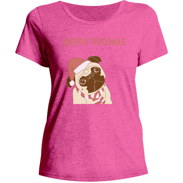 Merry Pugmas - Ladies Relaxed Fit Tee