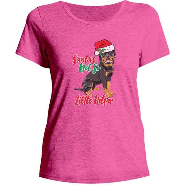 Santa's Not So Little Helper - Ladies Relaxed Fit Tee