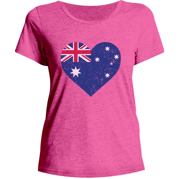 Australia Heart - Ladies Relaxed Fit Tee