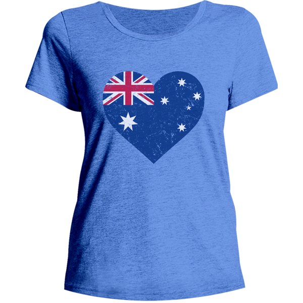 Australia Heart - Ladies Relaxed Fit Tee