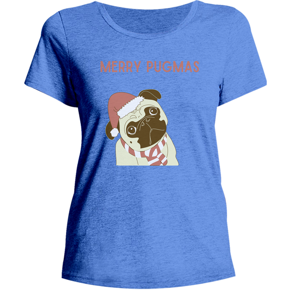 Merry Pugmas - Ladies Relaxed Fit Tee