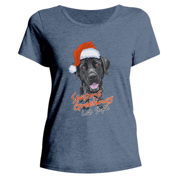 Lab Style Christmas - Ladies Relaxed Fit Tee