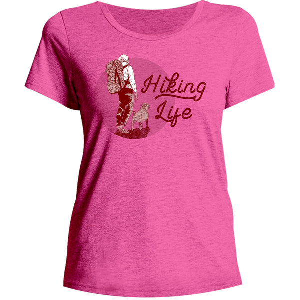 Hiking Life - Ladies Relaxed Fit Tee - Graphic Tees Australia
