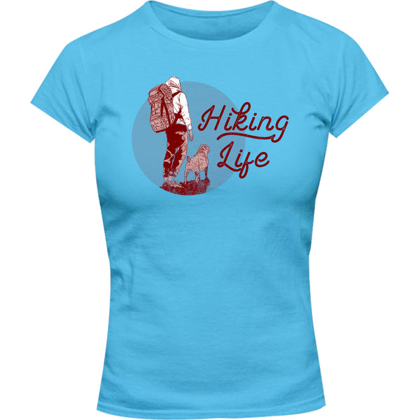 Hiking Life - Ladies Slim Fit Tee - Graphic Tees Australia