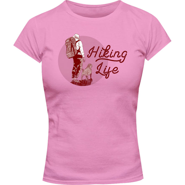 Hiking Life - Ladies Slim Fit Tee - Graphic Tees Australia