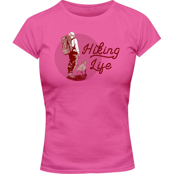 Hiking Life - Ladies Slim Fit Tee - Graphic Tees Australia