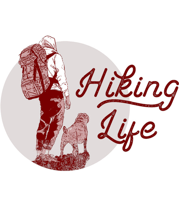 Hiking Life - Ladies Relaxed Fit Tee - Graphic Tees Australia