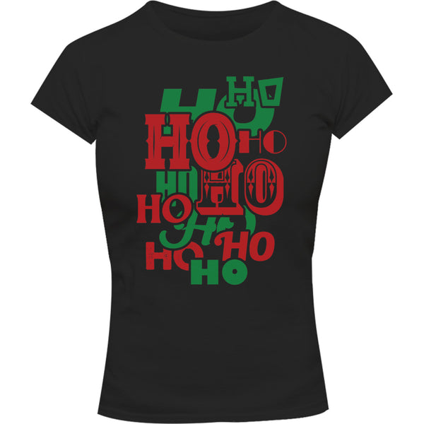HO HO HO - Ladies Slim Fit Tee