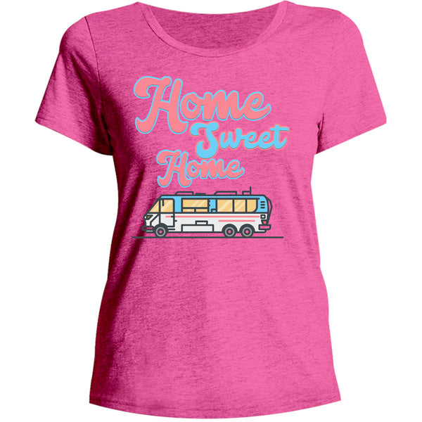 Home Sweet Home - Ladies Relaxed Fit Tee - Graphic Tees Australia