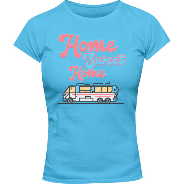 Home Sweet Home - Ladies Slim Fit Tee - Graphic Tees Australia