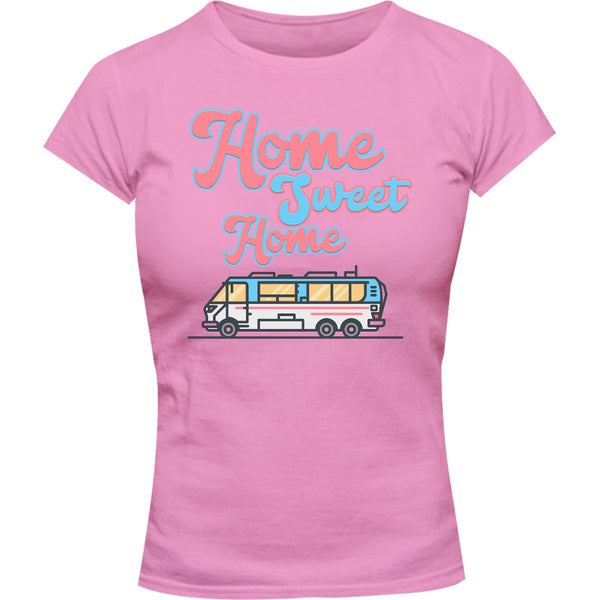 Home Sweet Home - Ladies Slim Fit Tee - Graphic Tees Australia