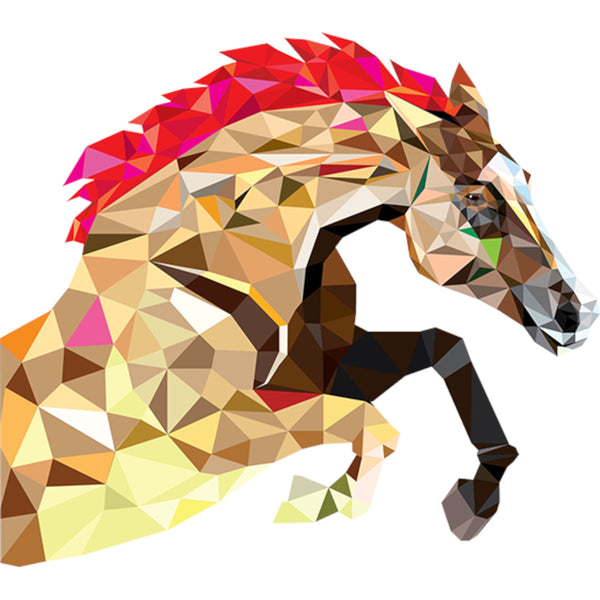 Horse Geometric Pattern - Unisex Tee - Plus Size - Graphic Tees Australia