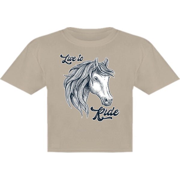 Horse Head Live to Ride - Youth & Infant Tee - Graphic Tees Australia