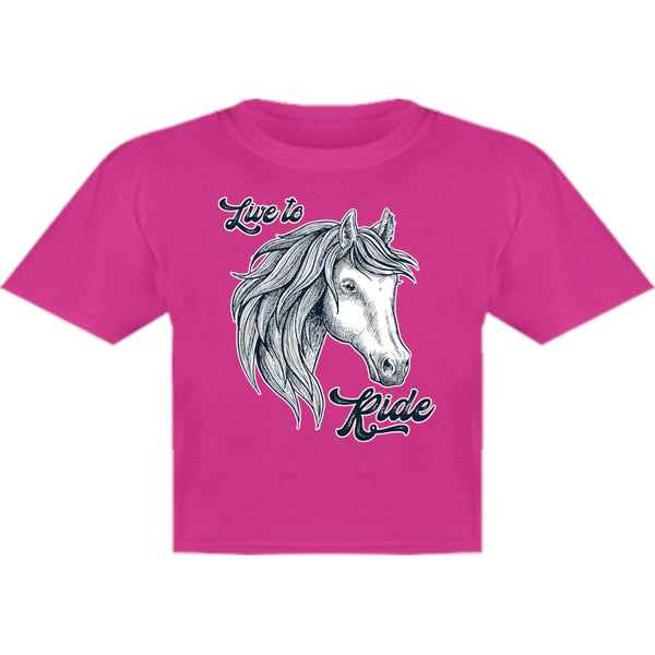 Horse Head Live to Ride - Youth & Infant Tee - Graphic Tees Australia