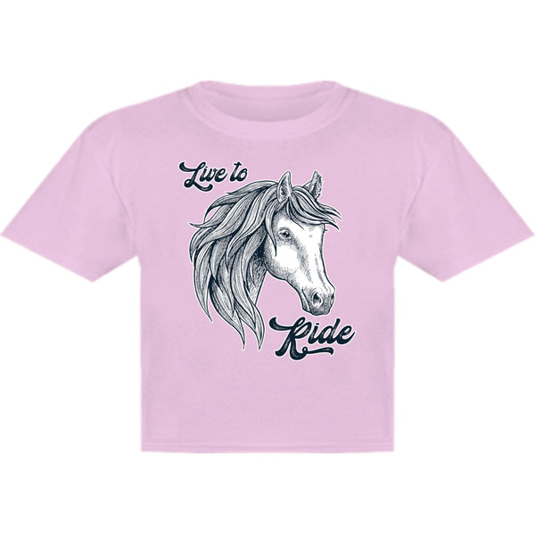 Horse Head Live to Ride - Youth & Infant Tee - Graphic Tees Australia
