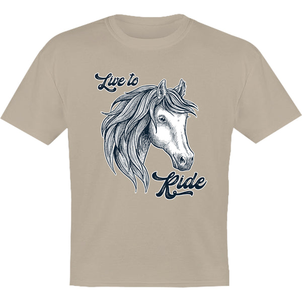 Horse Head Live to Ride - Youth & Infant Tee - Graphic Tees Australia