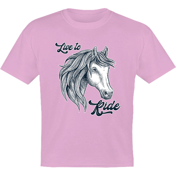 Horse Head Live to Ride - Youth & Infant Tee - Graphic Tees Australia
