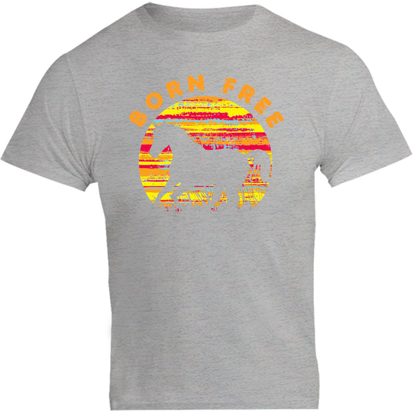Horse Silhouette Born Free - Unisex Tee - Graphic Tees Australia
