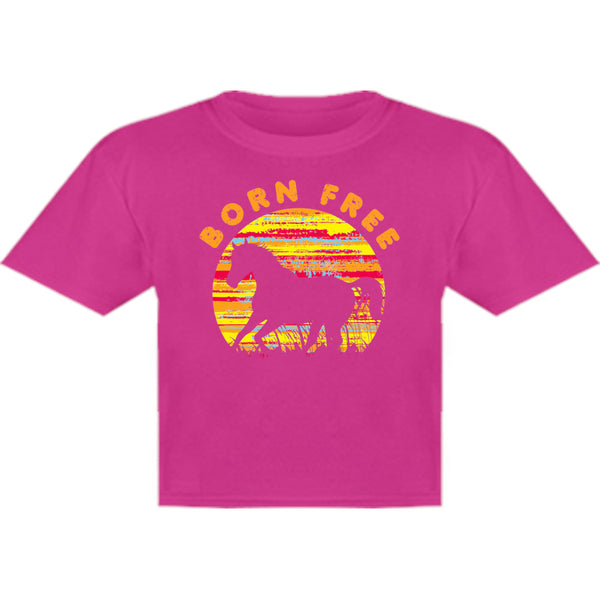 Horse Silhouette Born Free - Youth & Infant Tee - Graphic Tees Australia