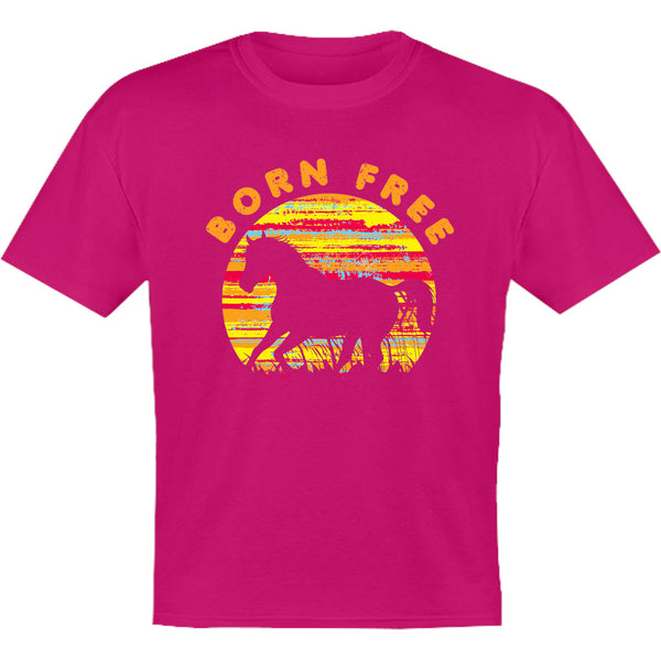 Horse Silhouette Born Free - Youth & Infant Tee - Graphic Tees Australia