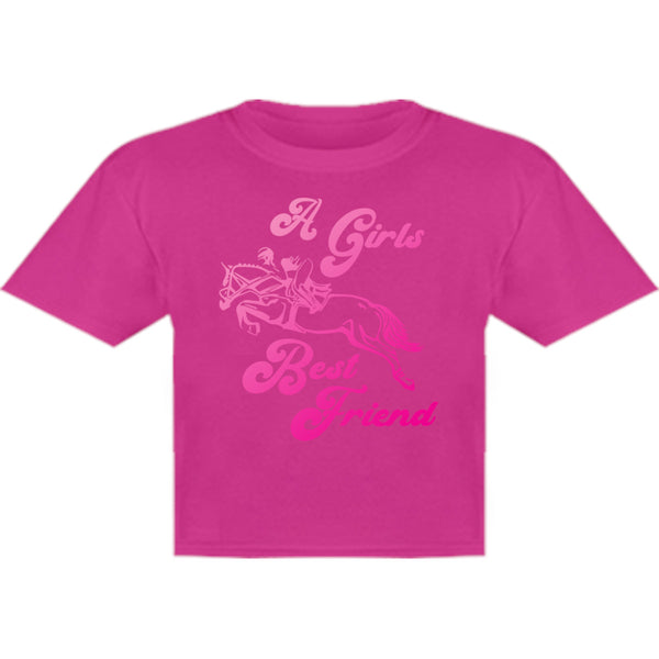 Horse & Rider A Girls Best Friend - Youth & Infant Tee - Graphic Tees Australia