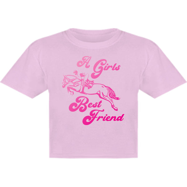 Horse & Rider A Girls Best Friend - Youth & Infant Tee - Graphic Tees Australia