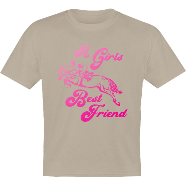Horse & Rider A Girls Best Friend - Youth & Infant Tee - Graphic Tees Australia