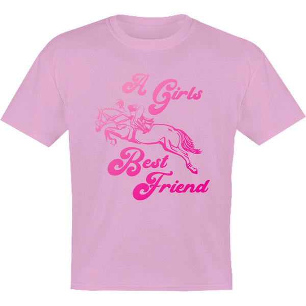 Horse & Rider A Girls Best Friend - Youth & Infant Tee - Graphic Tees Australia
