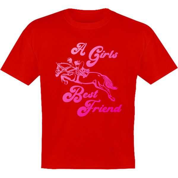 Horse & Rider A Girls Best Friend - Youth & Infant Tee - Graphic Tees Australia