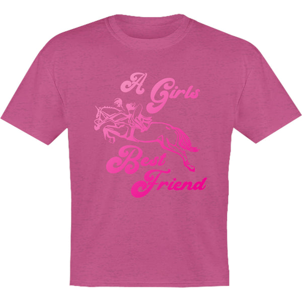 Horse & Rider A Girls Best Friend - Youth & Infant Tee - Graphic Tees Australia