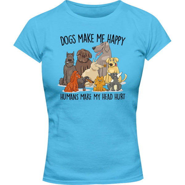 Humans Make My Head Hurt - Ladies Slim Fit Tee