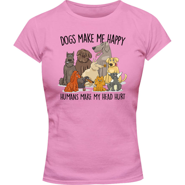 Humans Make My Head Hurt - Ladies Slim Fit Tee