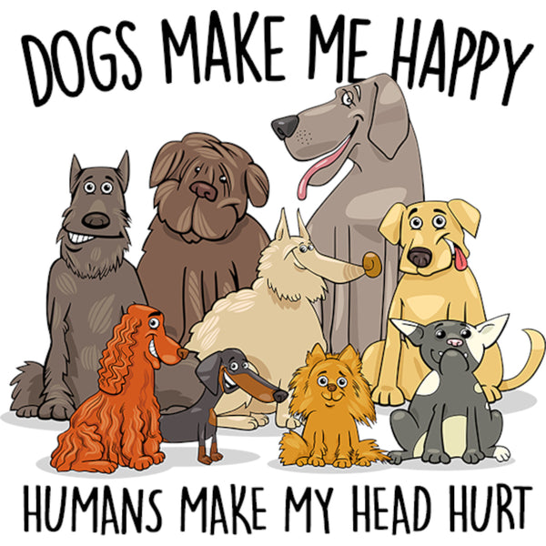 Humans Make My Head Hurt - Ladies Slim Fit Tee