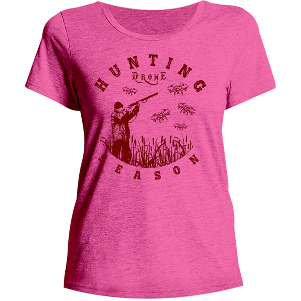 Hunting Drone Season - Ladies Relaxed Fit Tee - Graphic Tees Australia