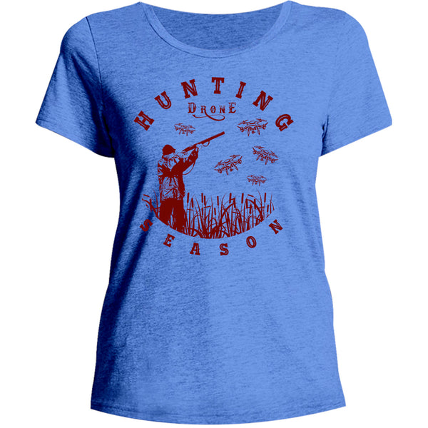 Hunting Drone Season - Ladies Relaxed Fit Tee - Graphic Tees Australia