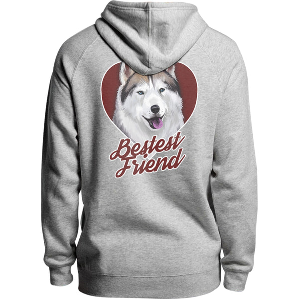 Husky Bestest Friend - Unisex Hoodie - Plus Size - Graphic Tees Australia