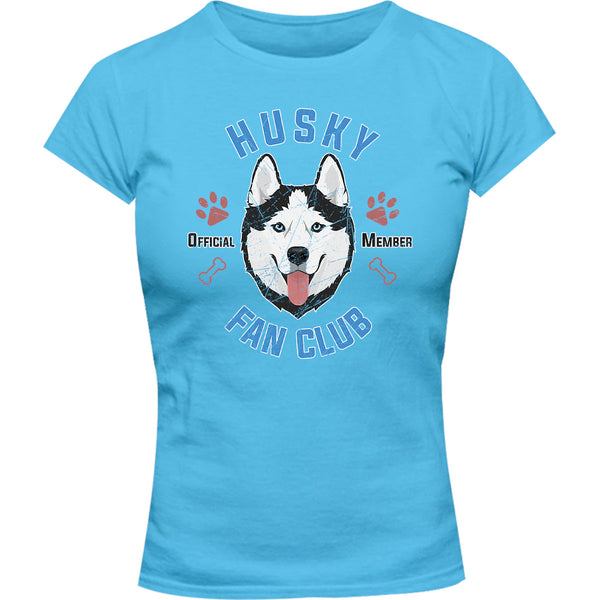 Husky Fan Club - Ladies Slim Fit Tee - Graphic Tees Australia