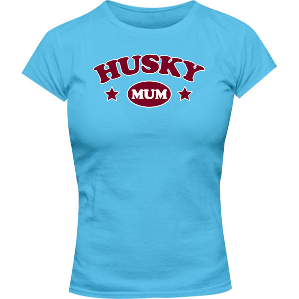 Husky Mum - Ladies Slim Fit Tee - Graphic Tees Australia