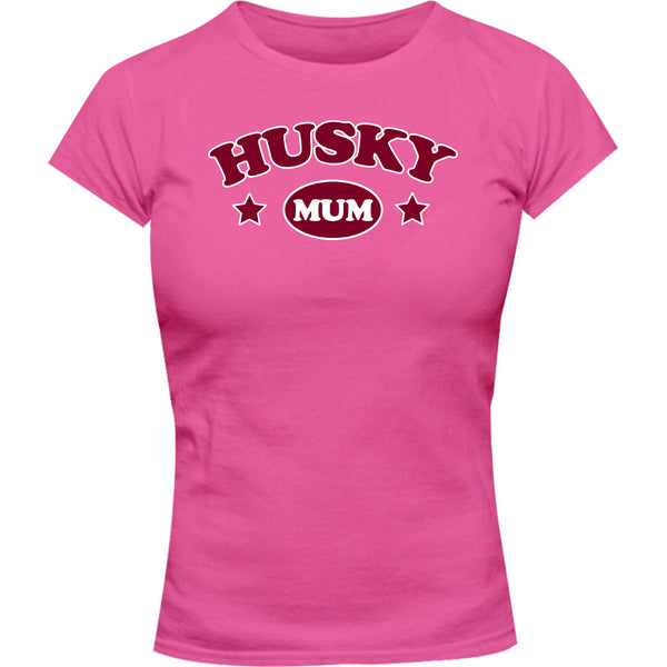 Husky Mum - Ladies Slim Fit Tee - Graphic Tees Australia