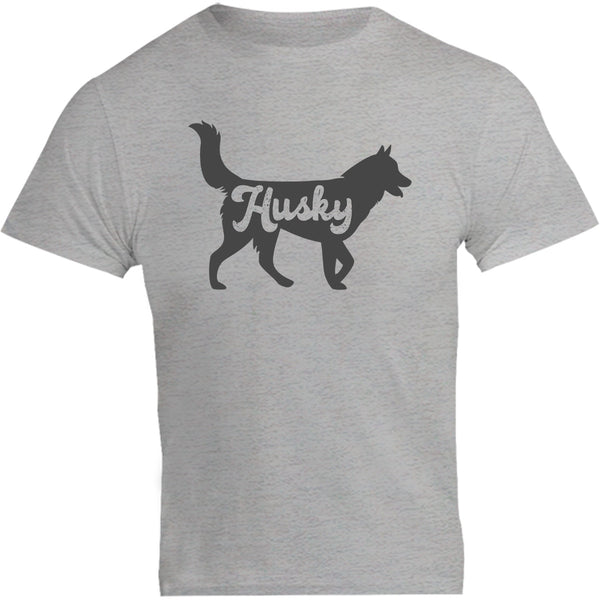Husky Silhouette - Unisex Tee - Plus Size - Graphic Tees Australia