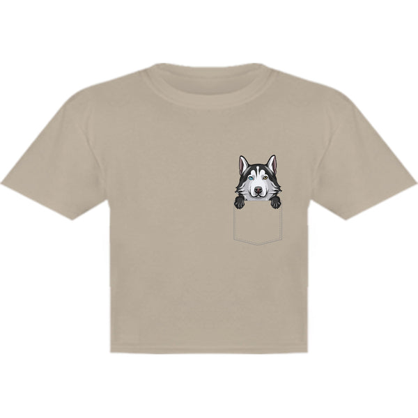 Husky in Pocket - Youth & Infant Tee - Graphic Tees Australia