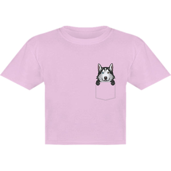 Husky in Pocket - Youth & Infant Tee - Graphic Tees Australia