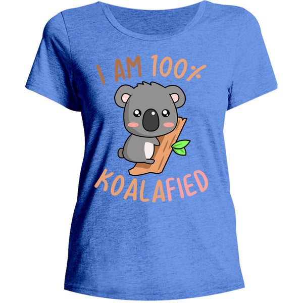I Am 100% Koalafied - Ladies Relaxed Fit Tee - Graphic Tees Australia